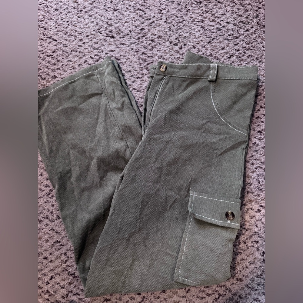 Iz Byer Kids Green Cargo Pants